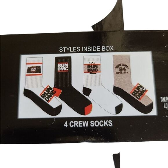 Run DMC NIB Crew Socks - Picture 3 of 4